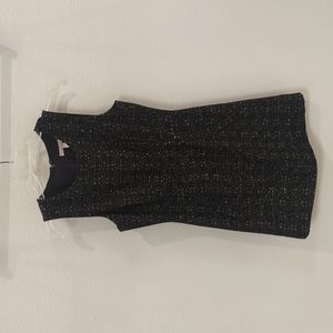 Black & white tweed dress with pockets!